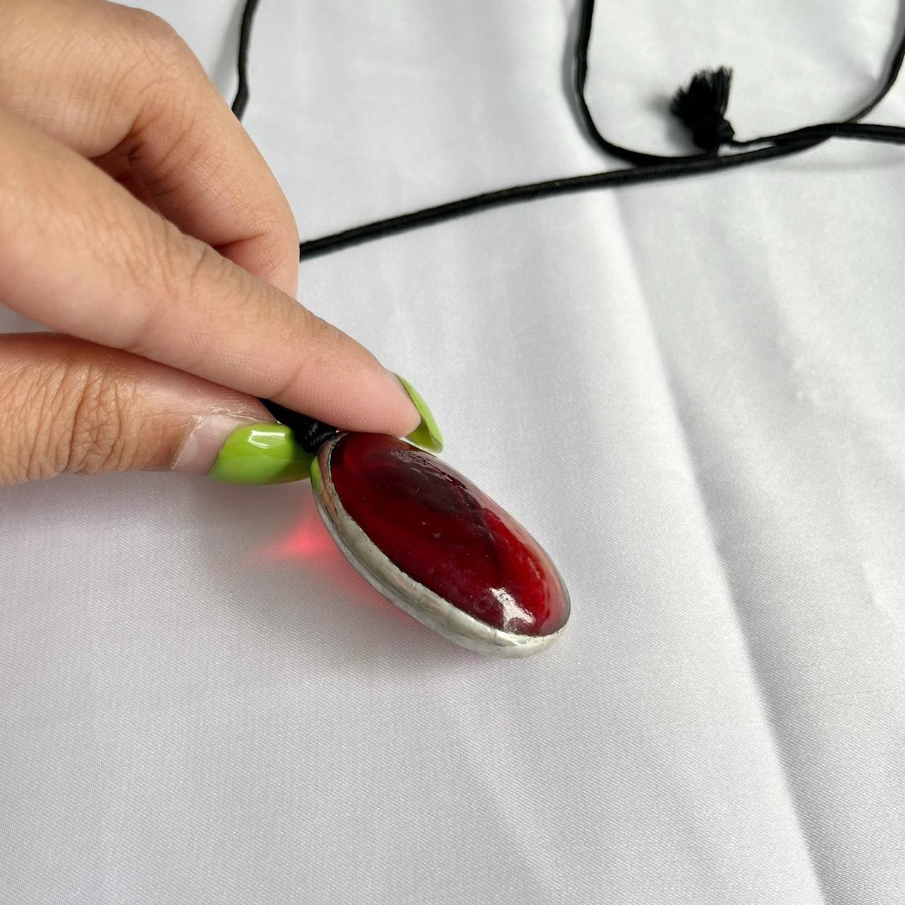 Red Agate Gemstone Pendant
