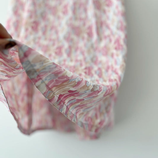 Silk Charmeuse Pleated A-line Skirt - Better Day Label
