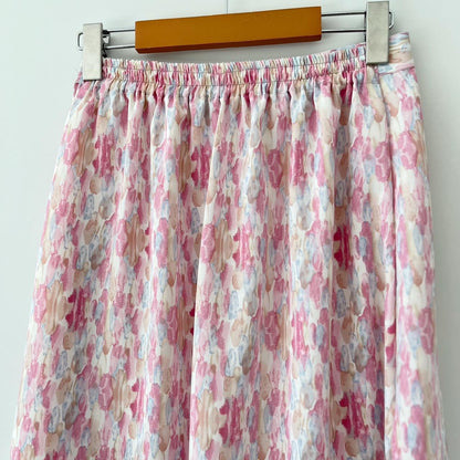Silk Charmeuse Pleated A-line Skirt - Better Day Label