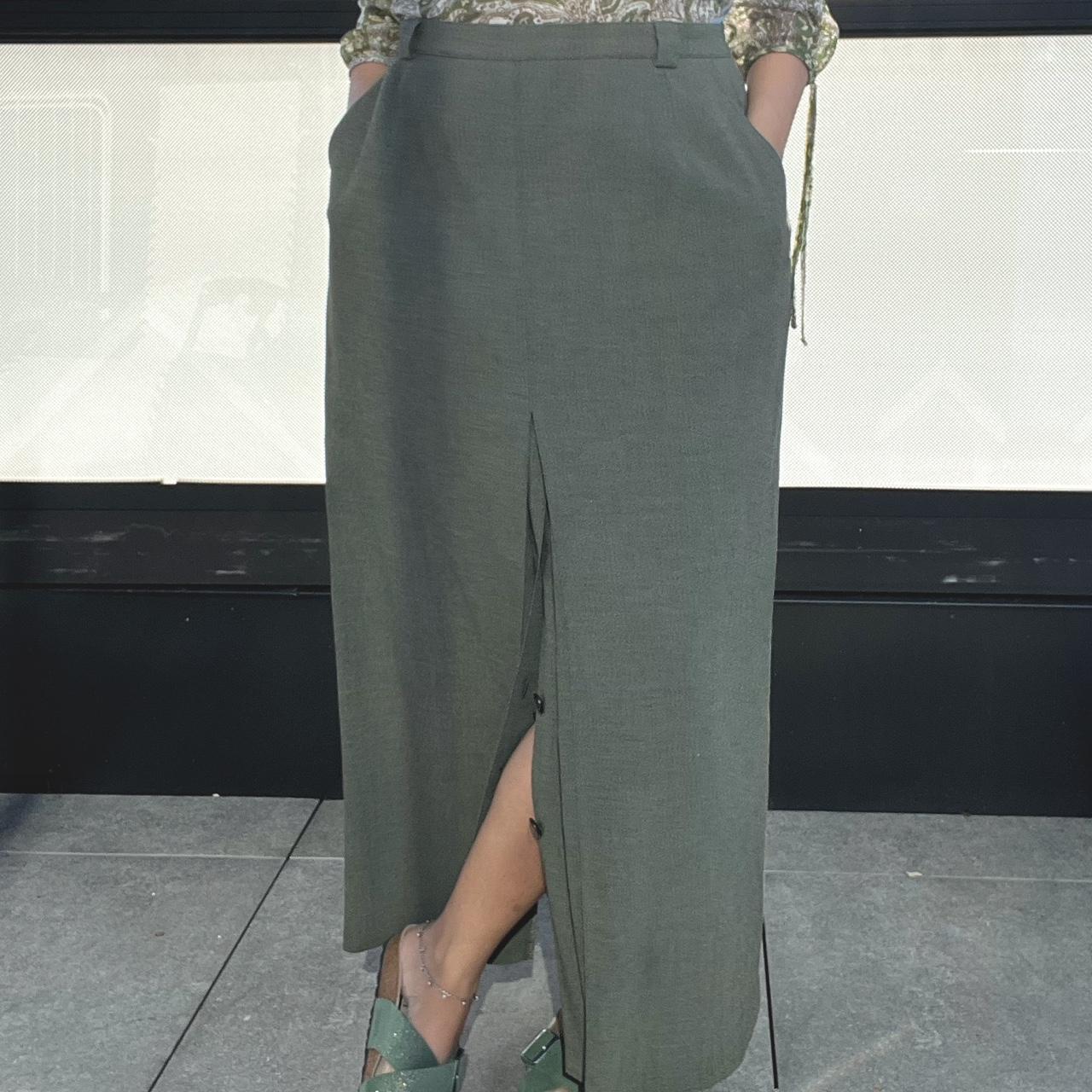 Vintage Frank Eden Front Split Maxi Skirt