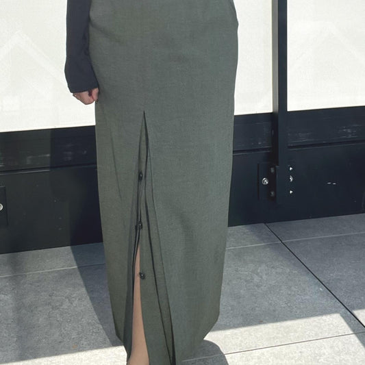 Vintage Frank Eden Front Split Maxi Skirt