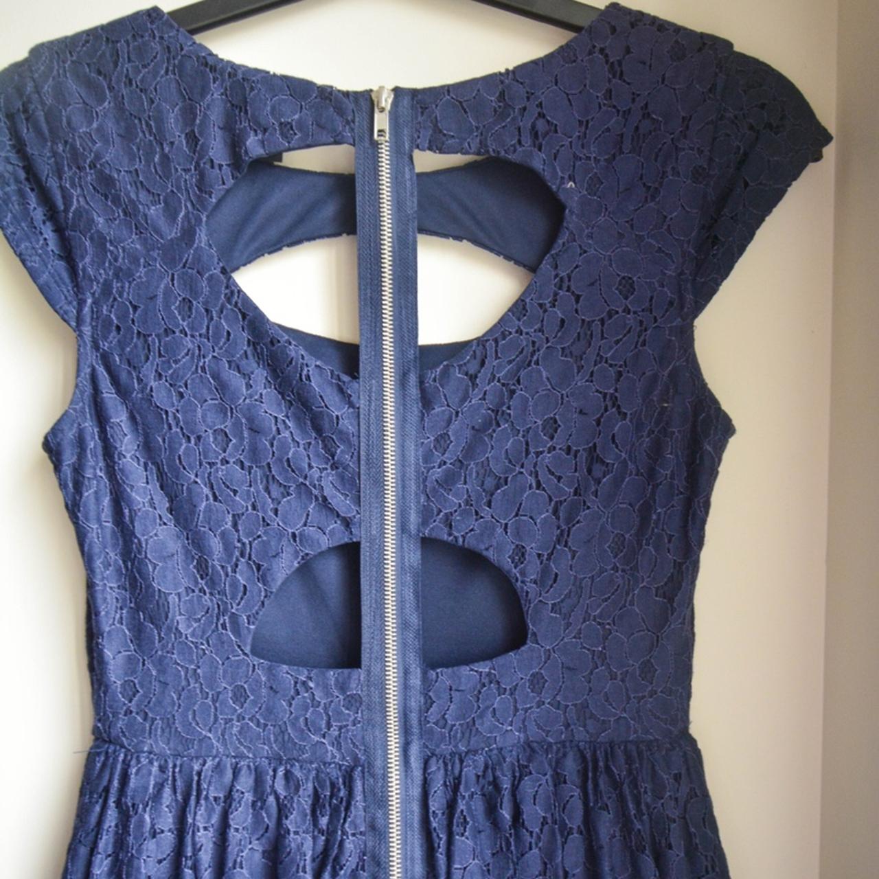City Studio Navy Cut-out Dress