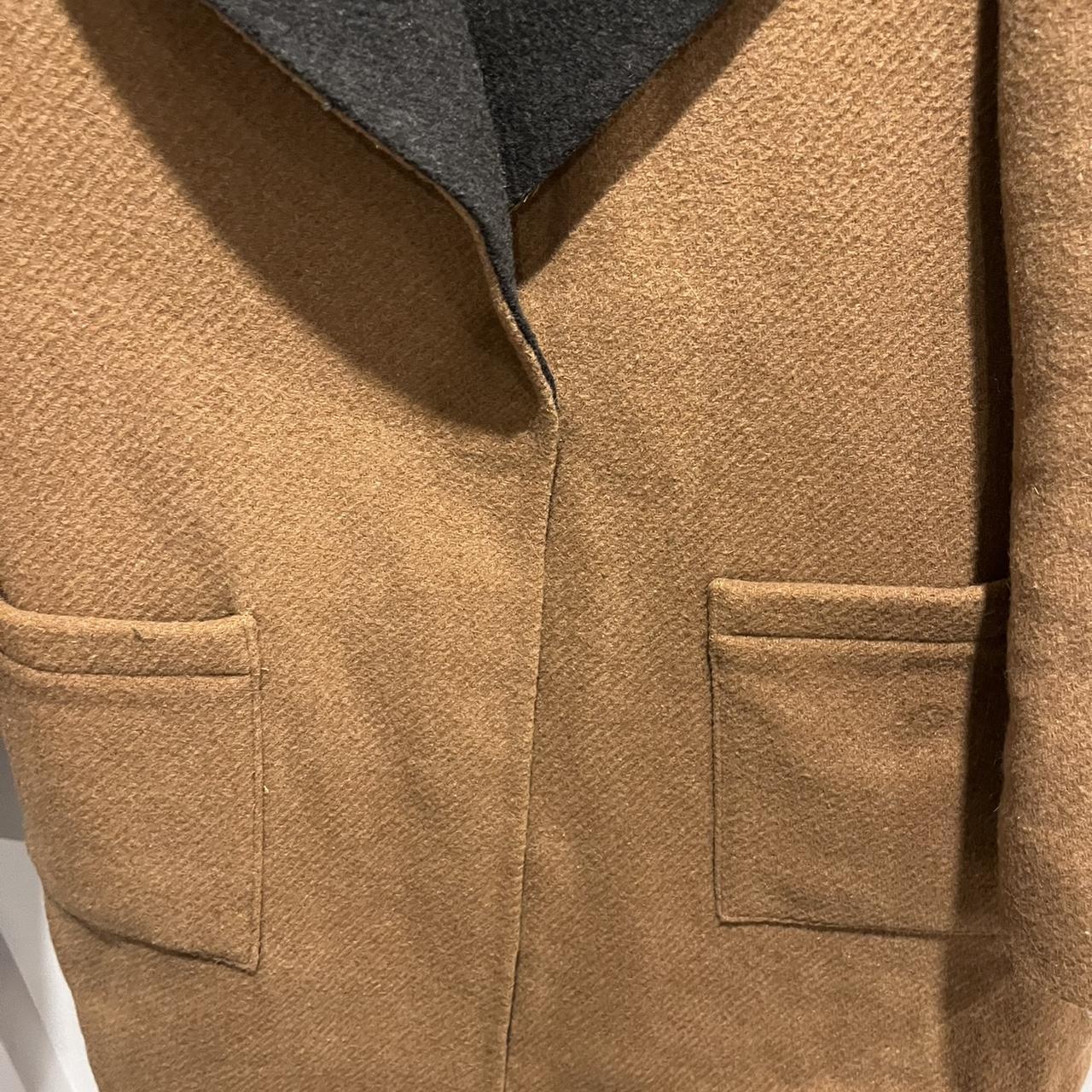 Cleo Brown & Black Two Tone Wool Blend Coat