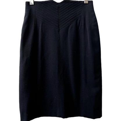 Escada by Margaretha Ley Black Pencil Skirt