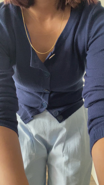 Wide Leg Linen Pants - Sky Blue